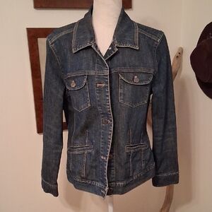 J. Jill Classic Blue Jean Jacket